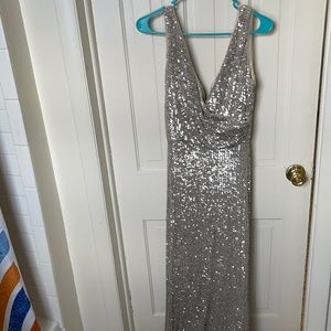 BHLDN - sequin floor length gown